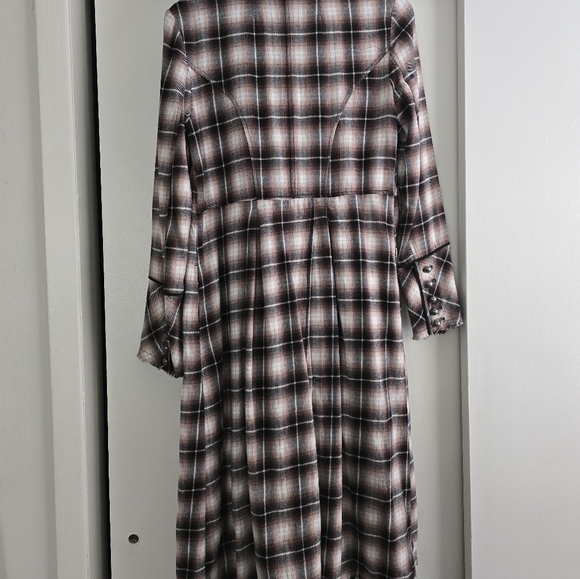 Free People Odessa Plaid Duster - Picture 2 of 6
